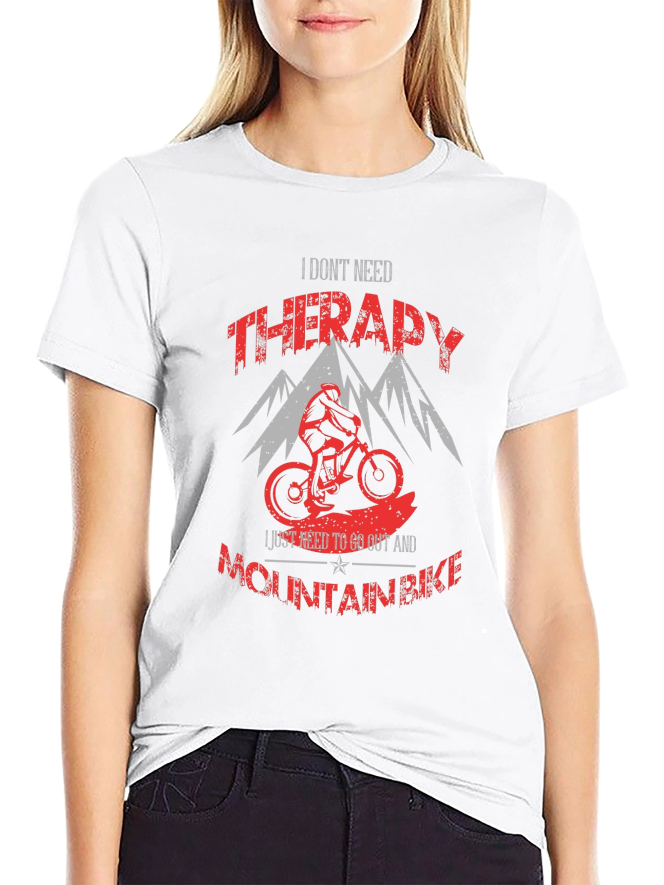 Mountain Bike Therapy Graphic T-Shirt