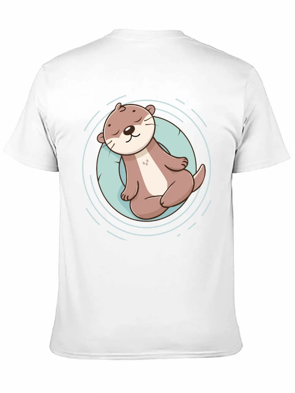 Otter Enjoying A Relaxing Meditation Stylish Everyday T-Shirt – Unisex Basic Cotton Tee