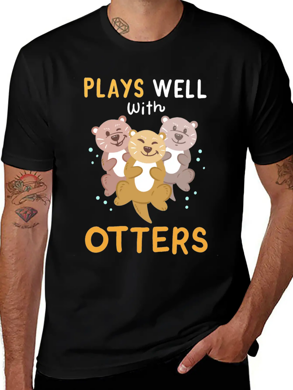 Otters Otter Kawaii Breathable Soft Cotton T-Shirt – Timeless Casual Look