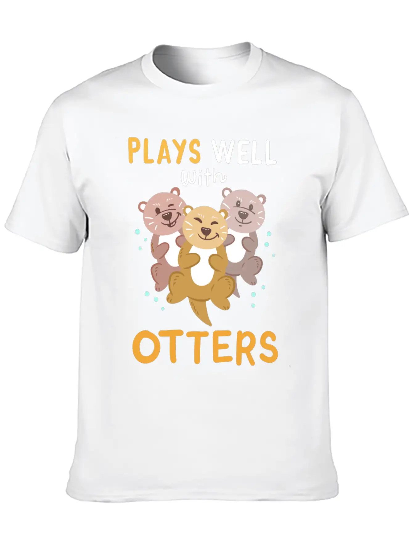 Otters Otter Kawaii Breathable Soft Cotton T-Shirt – Timeless Casual Look