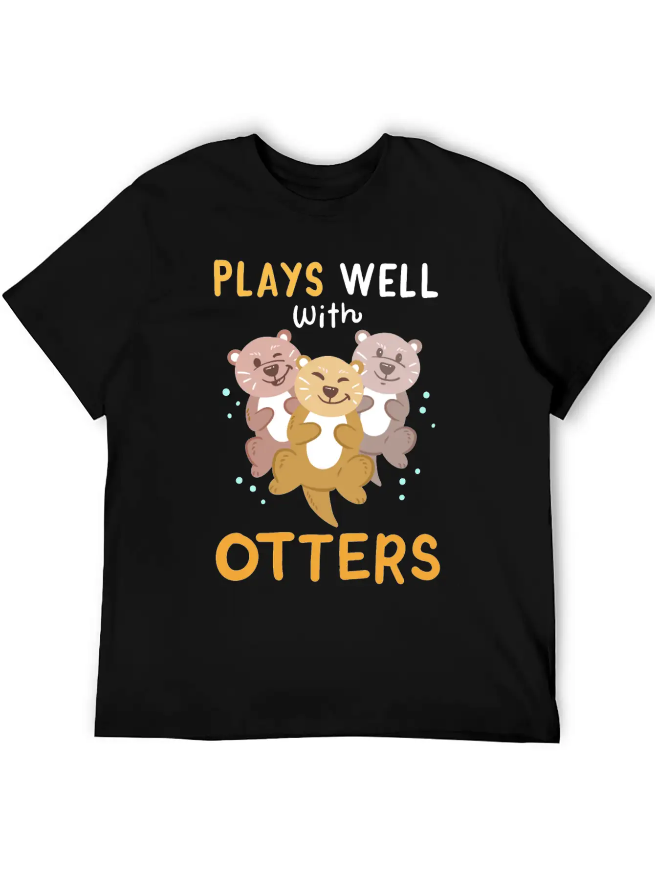 Otters Otter Kawaii Breathable Soft Cotton T-Shirt – Timeless Casual Look