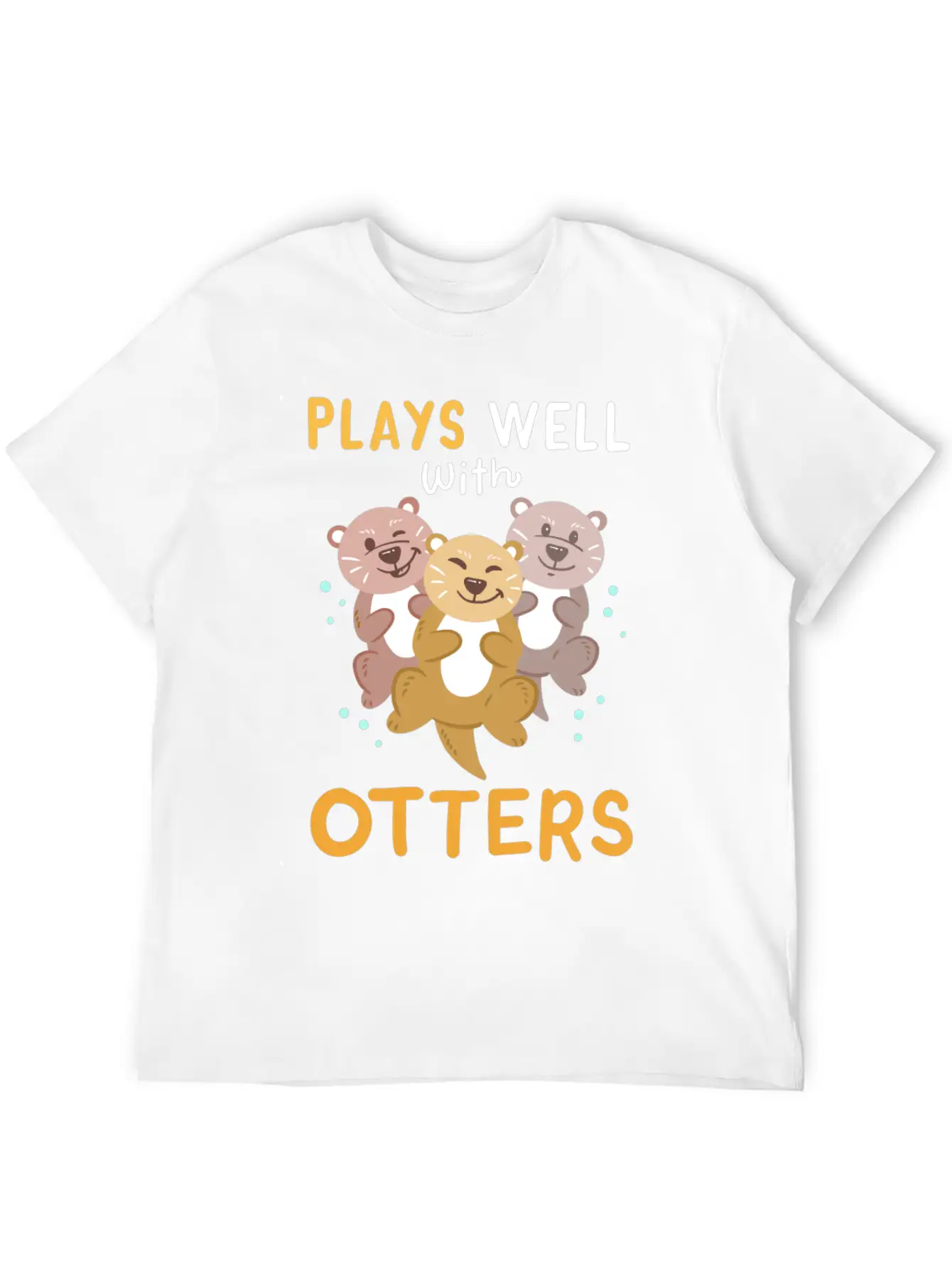 Otters Otter Kawaii Breathable Soft Cotton T-Shirt – Timeless Casual Look