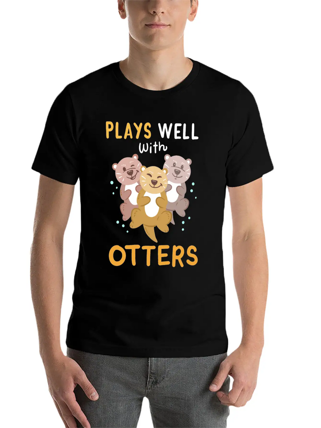 Otters Otter Kawaii Breathable Soft Cotton T-Shirt – Timeless Casual Look