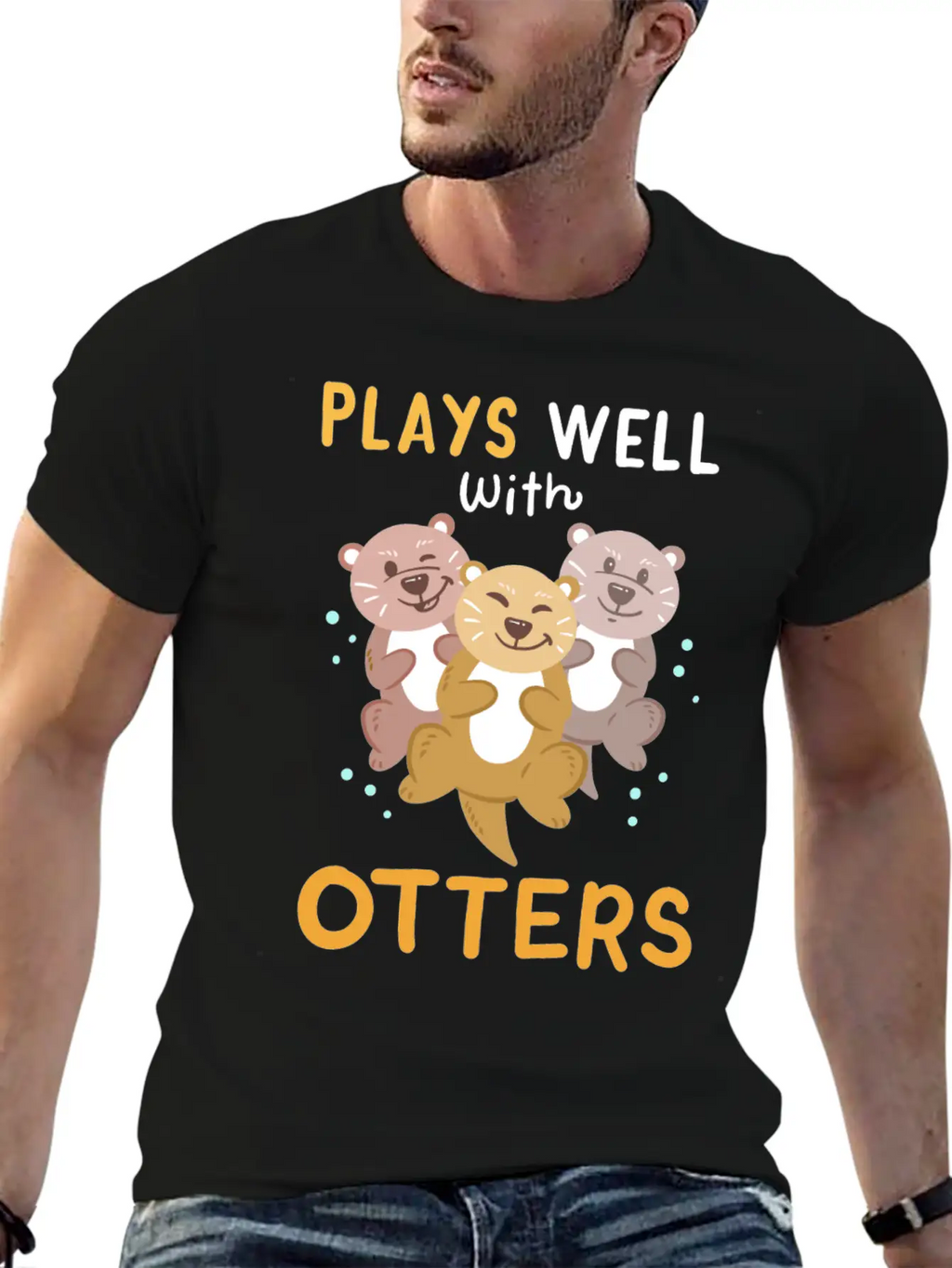 Otters Otter Kawaii Breathable Soft Cotton T-Shirt – Timeless Casual Look