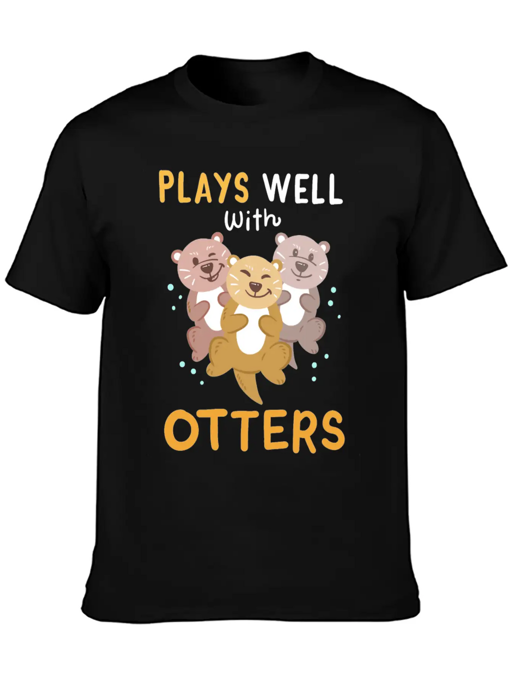 Otters Otter Kawaii Breathable Soft Cotton T-Shirt – Timeless Casual Look