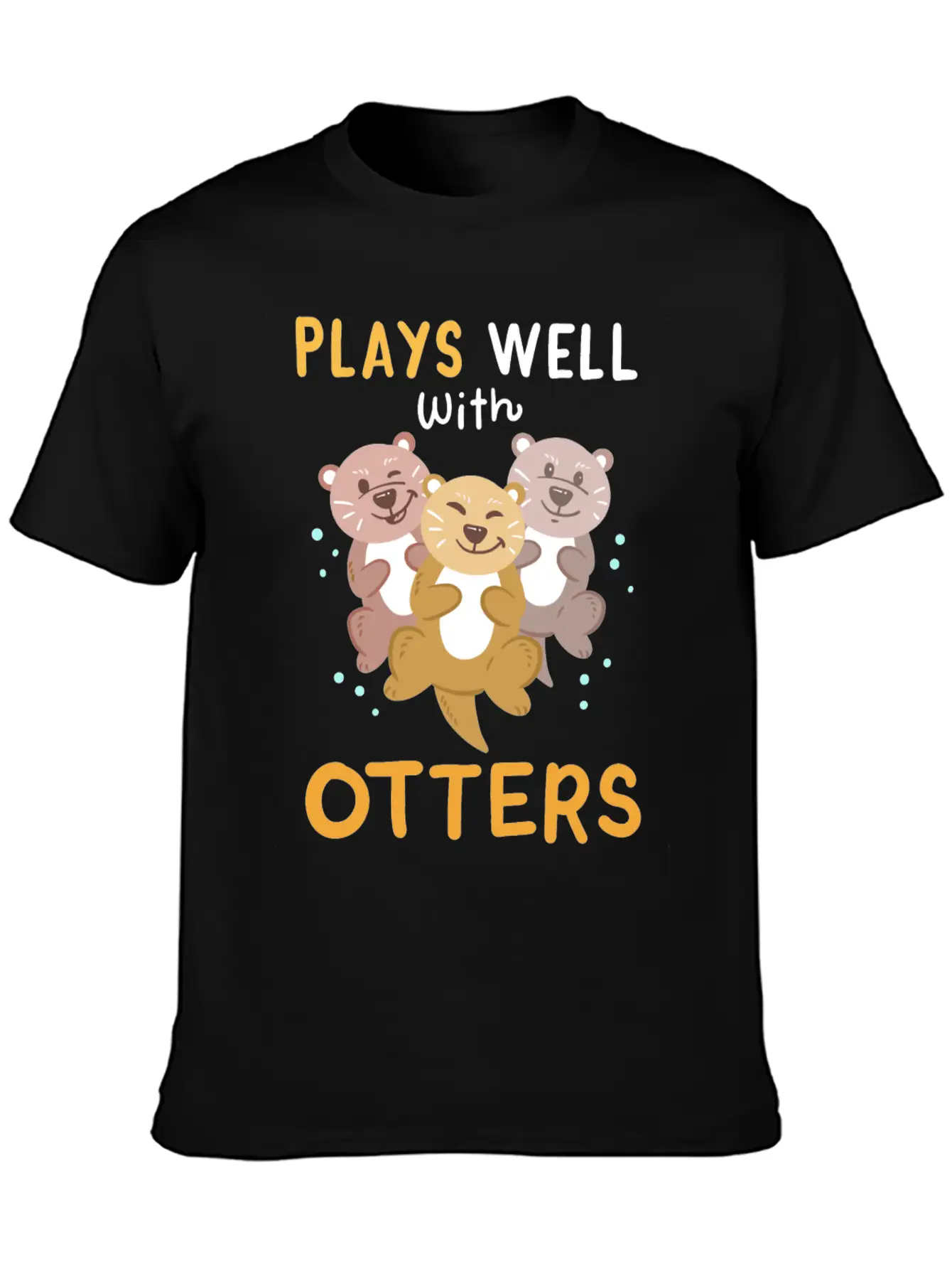 Otters Otter Kawaii Breathable Soft Cotton T-Shirt – Timeless Casual Look