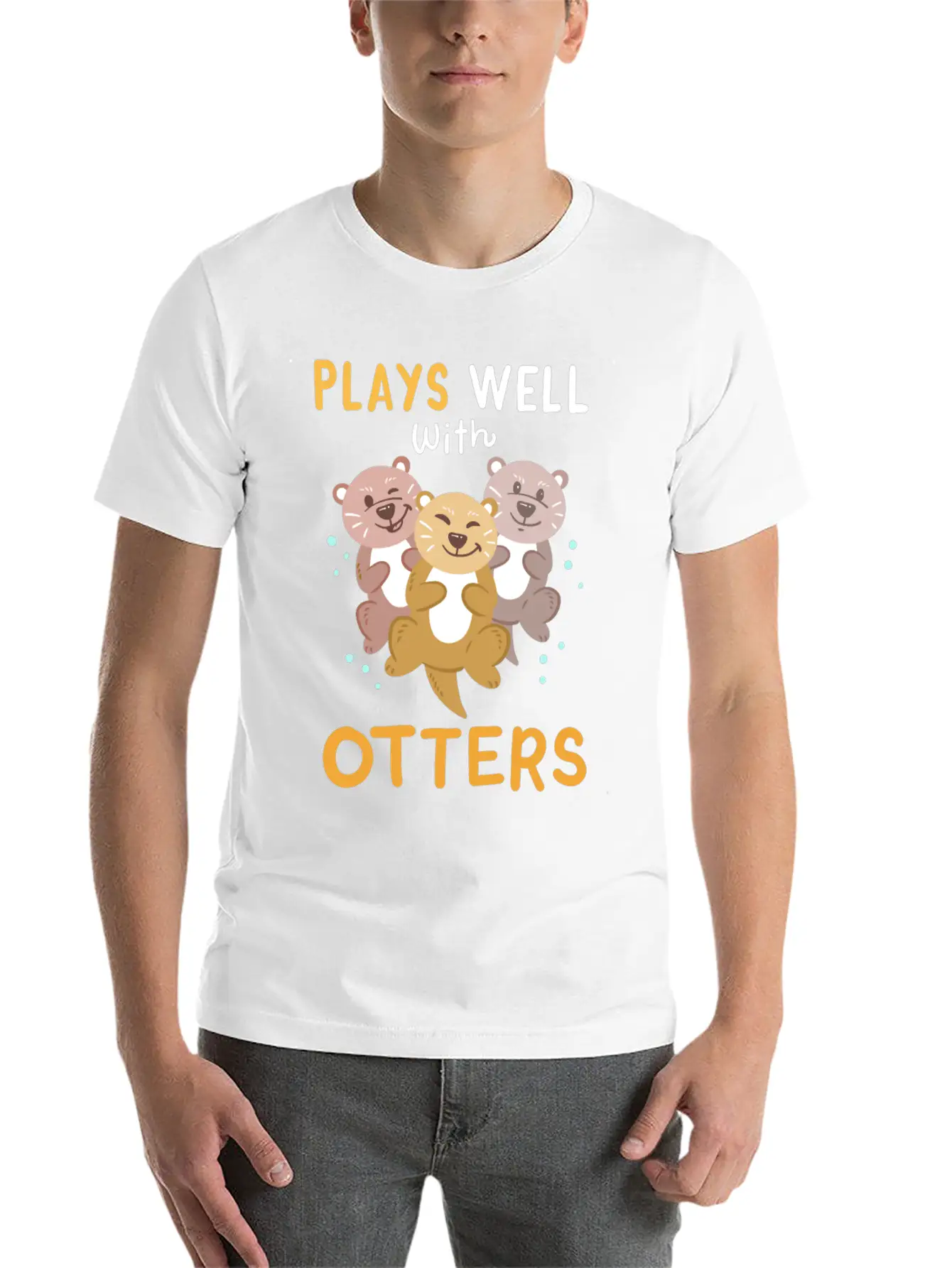 Otters Otter Kawaii Breathable Soft Cotton T-Shirt – Timeless Casual Look
