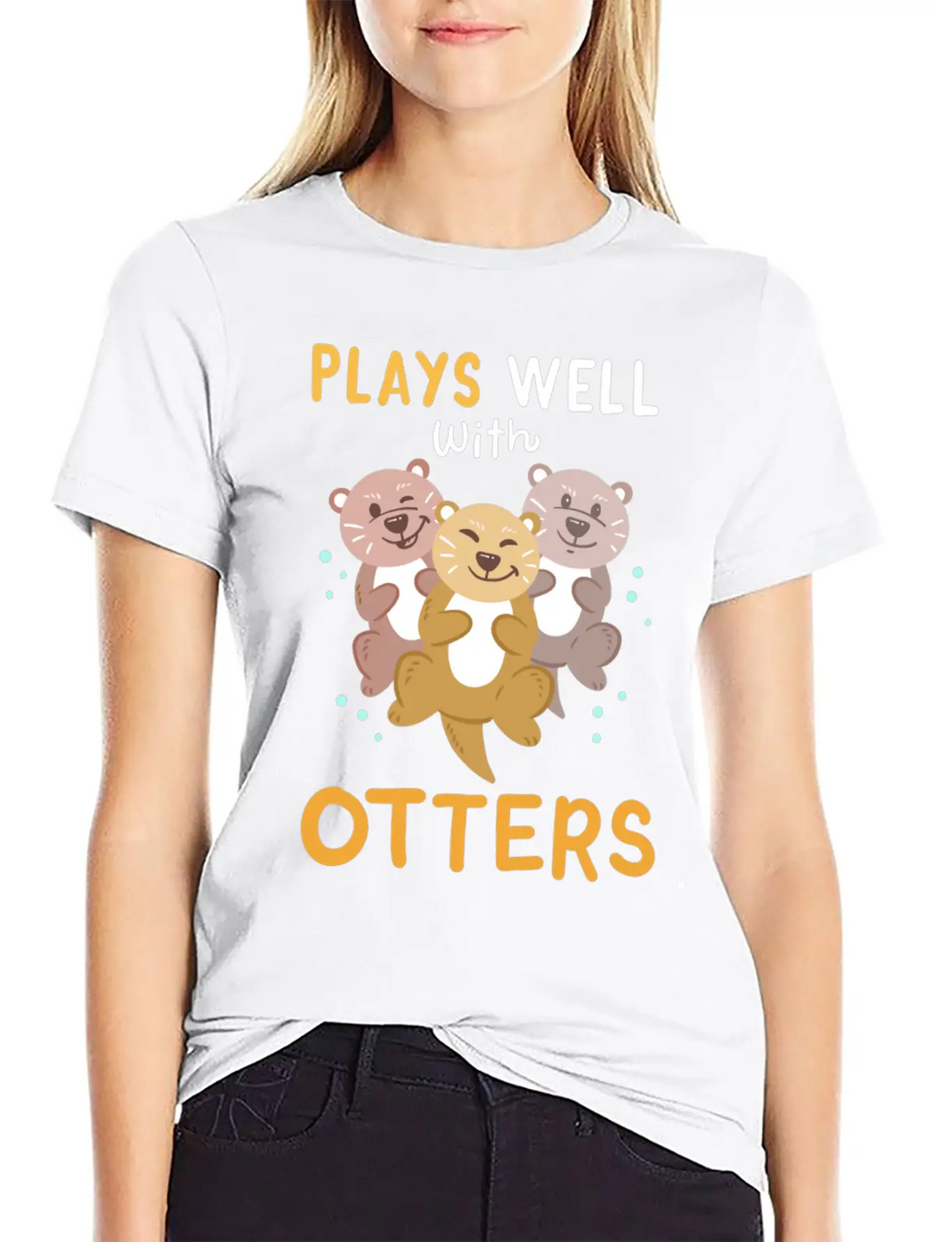 Otters Otter Kawaii Breathable Soft Cotton T-Shirt – Timeless Casual Look