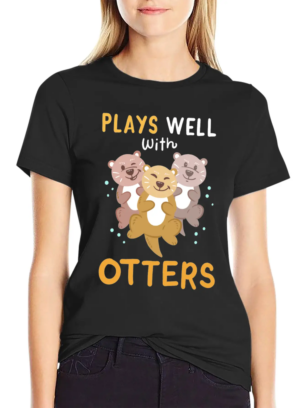 Otters Otter Kawaii Breathable Soft Cotton T-Shirt – Timeless Casual Look