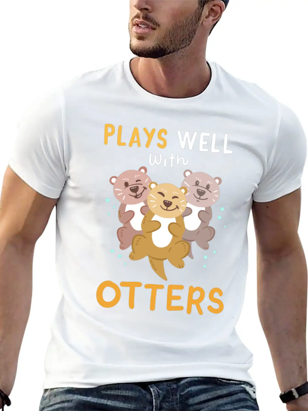 Otters Otter Kawaii Breathable Soft Cotton T-Shirt – Timeless Casual Look