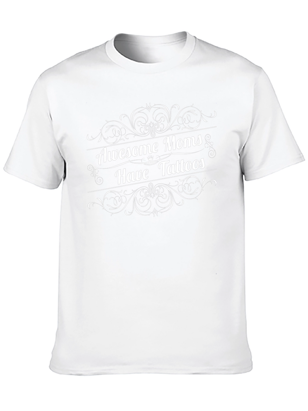 Awesome Moms Have Tattoos Graphic Tee - Black