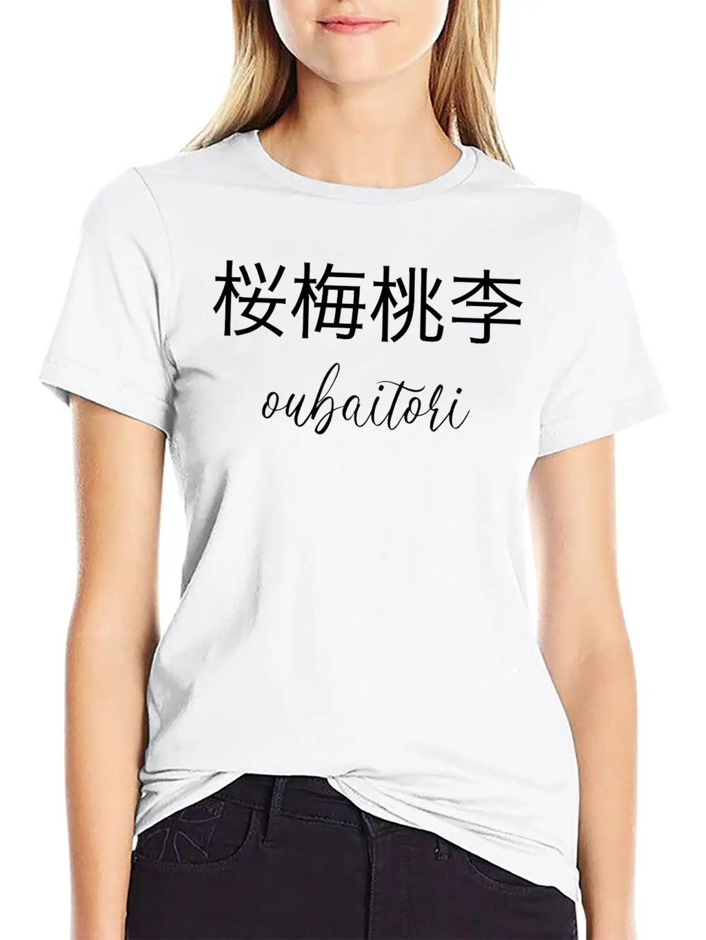 Oubaitori Basic Graphic T-Shirt – Daily Comfort In Soft Cotton