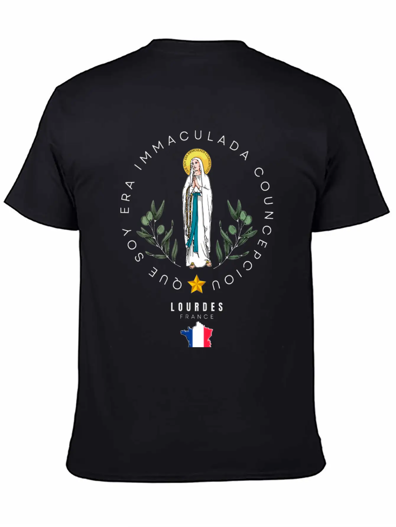 OUR LADY OF LOURDES Breathable Graphic T-Shirt – Perfect For Casual Days