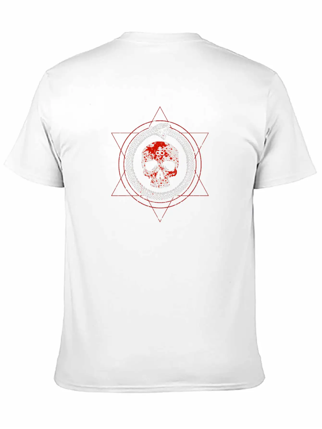Ouroboros Skull Occult Gothic Goth Baphomet Breathable Graphic T-Shirt – Perfect For Casual Days