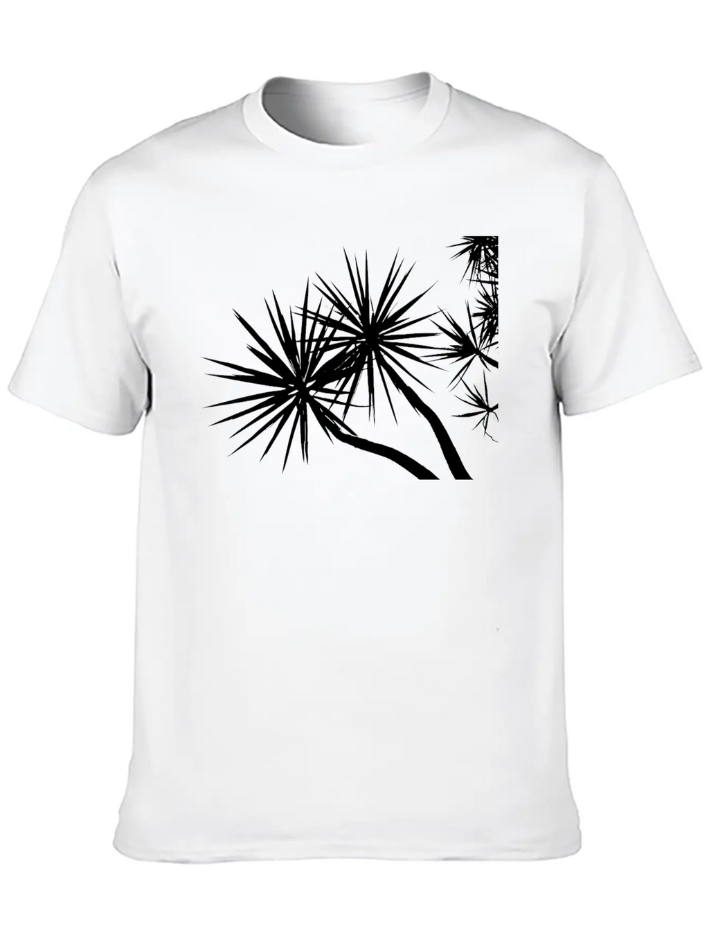 Overhead Trees Silhouette Timeless Short Sleeve Tee – Comfy And Minimalist Design