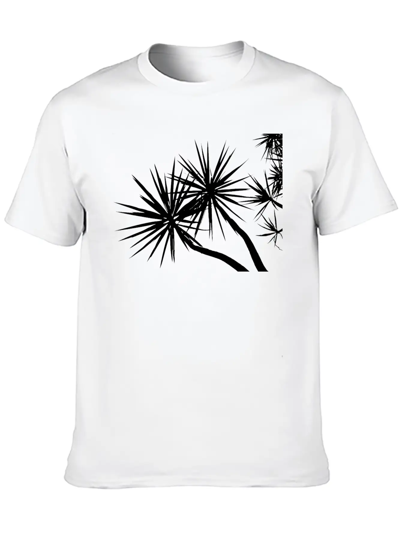 Overhead Trees Silhouette Timeless Short Sleeve Tee – Comfy And Minimalist Design