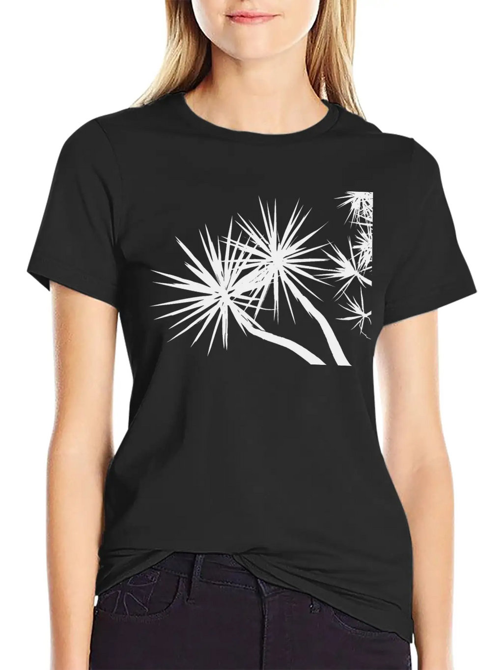 Overhead Trees Silhouette Timeless Short Sleeve Tee – Comfy And Minimalist Design