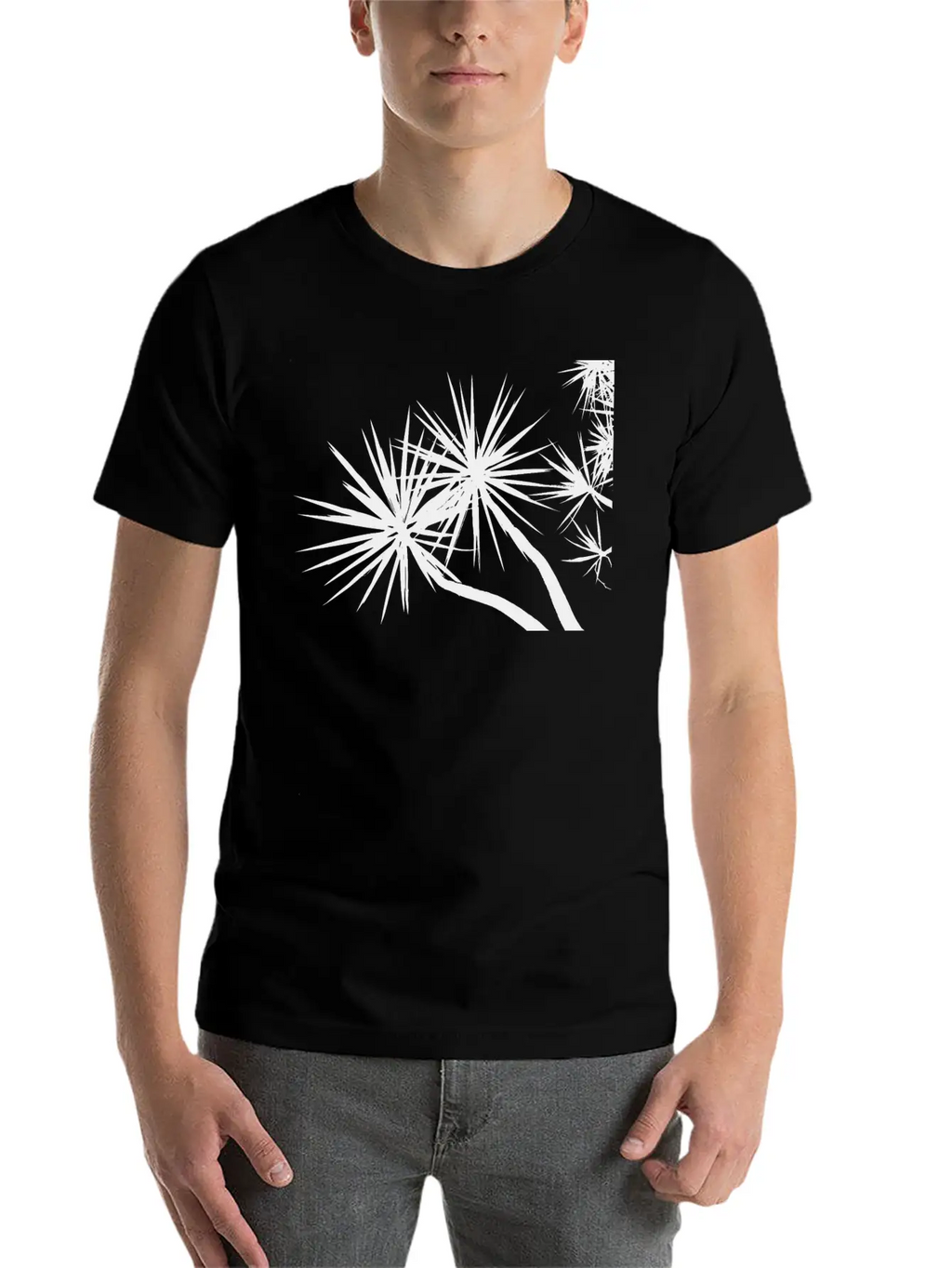 Overhead Trees Silhouette Timeless Short Sleeve Tee – Comfy And Minimalist Design