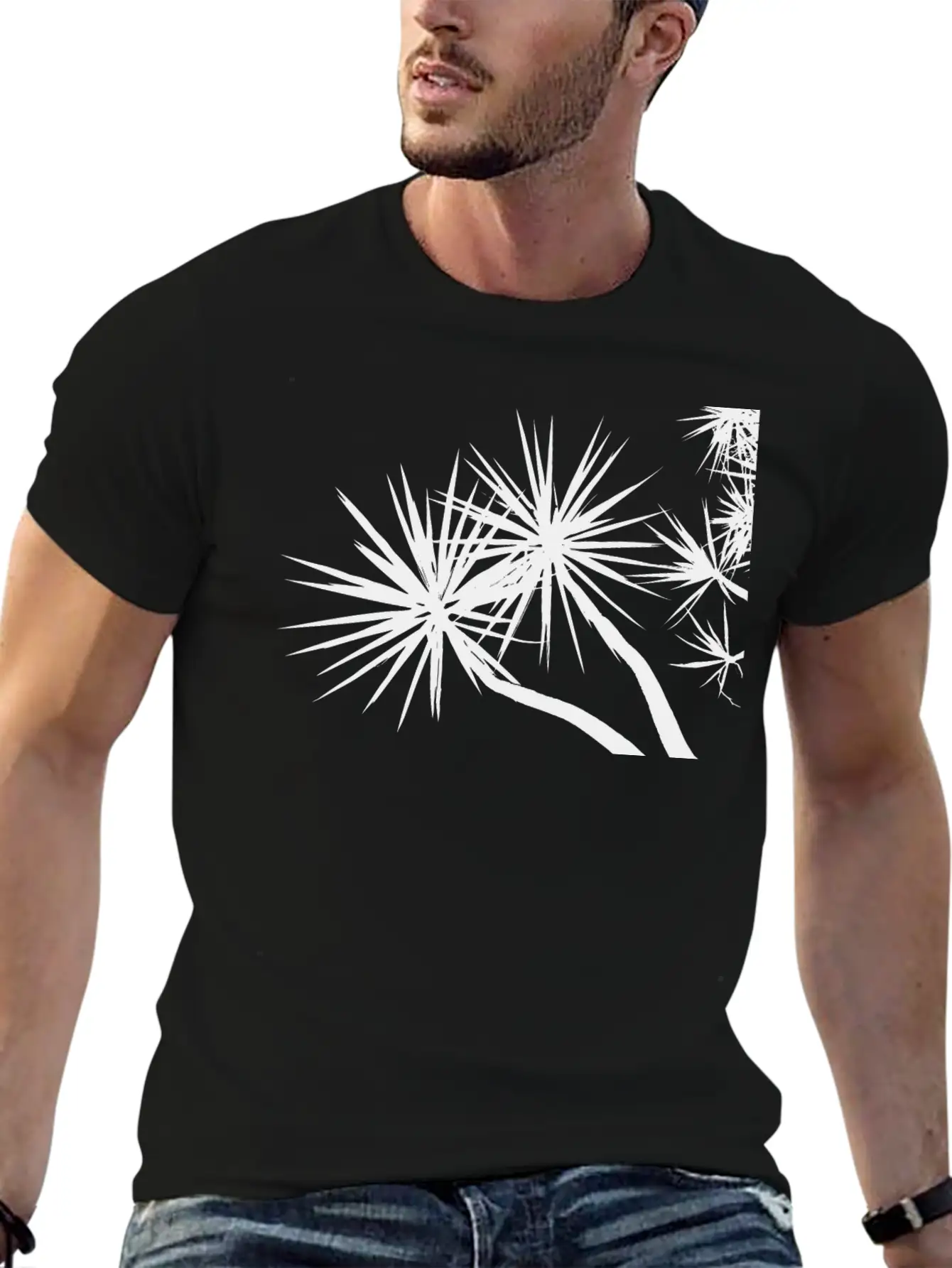 Overhead Trees Silhouette Timeless Short Sleeve Tee – Comfy And Minimalist Design