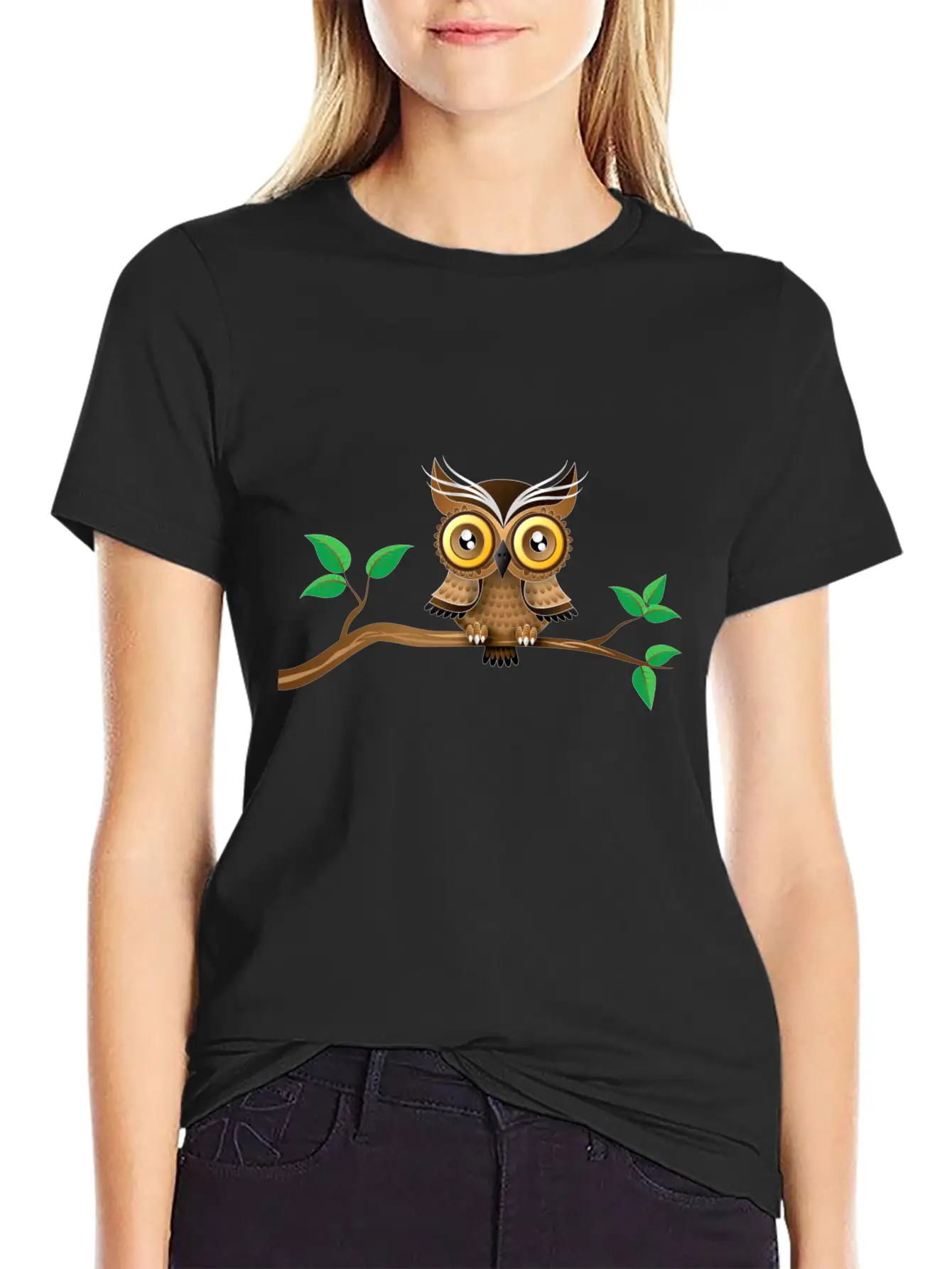 Owl Bird Unisex Casual T-Shirt – Clean Design For Daily Comfort