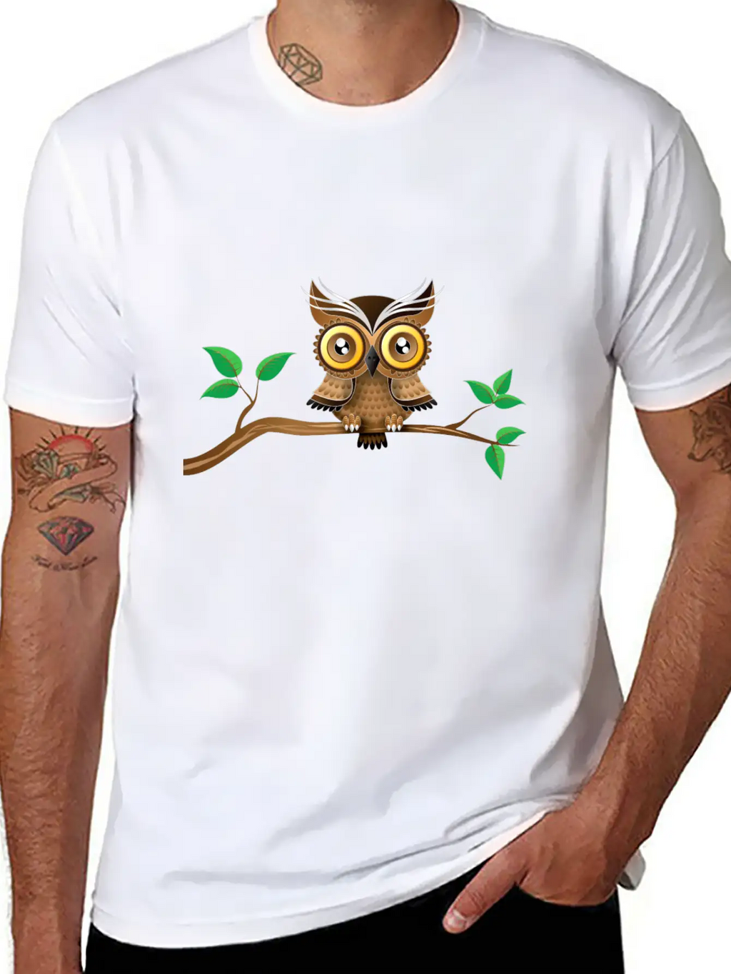 Owl Bird Unisex Casual T-Shirt – Clean Design For Daily Comfort