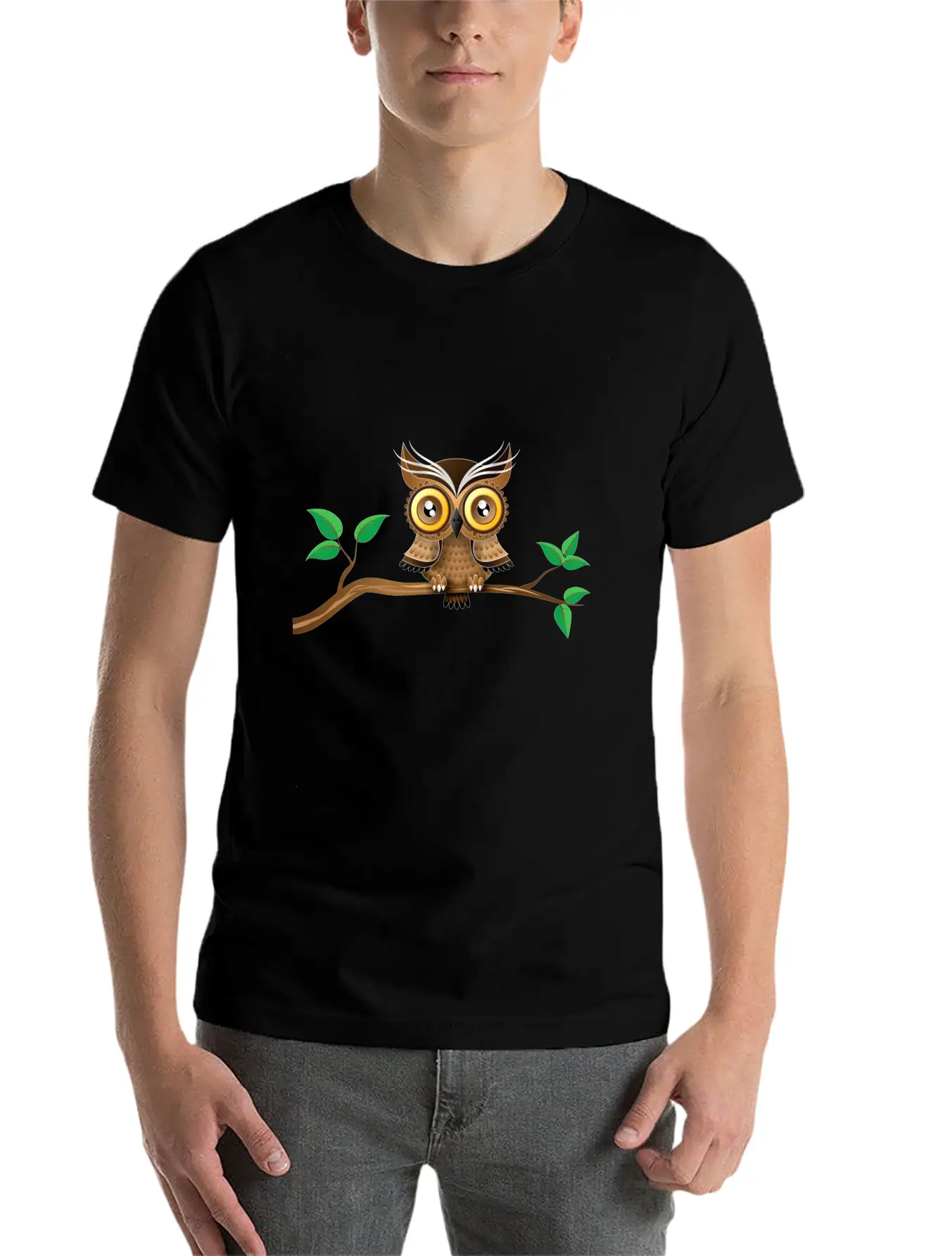 Owl Bird Unisex Casual T-Shirt – Clean Design For Daily Comfort