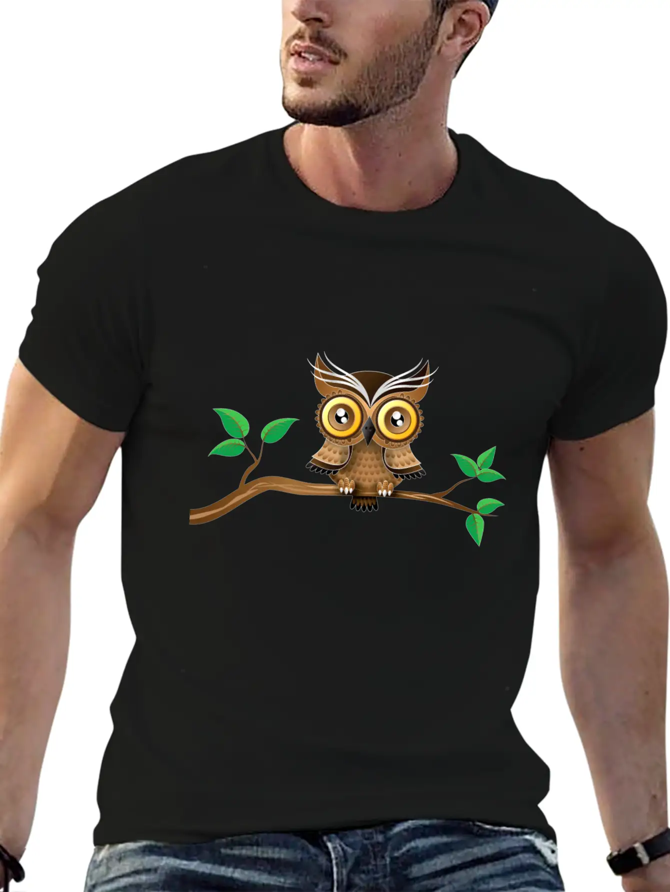 Owl Bird Unisex Casual T-Shirt – Clean Design For Daily Comfort