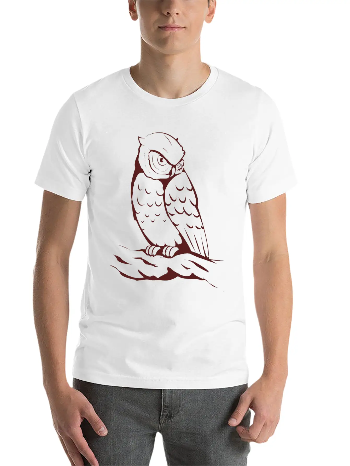 Owl Breathable Graphic T-Shirt – Perfect For Casual Days