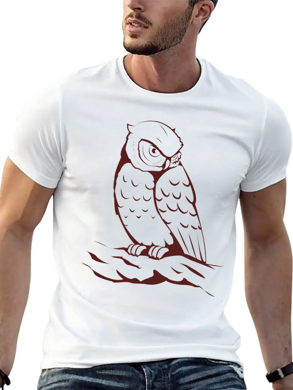 Owl Breathable Graphic T-Shirt – Perfect For Casual Days