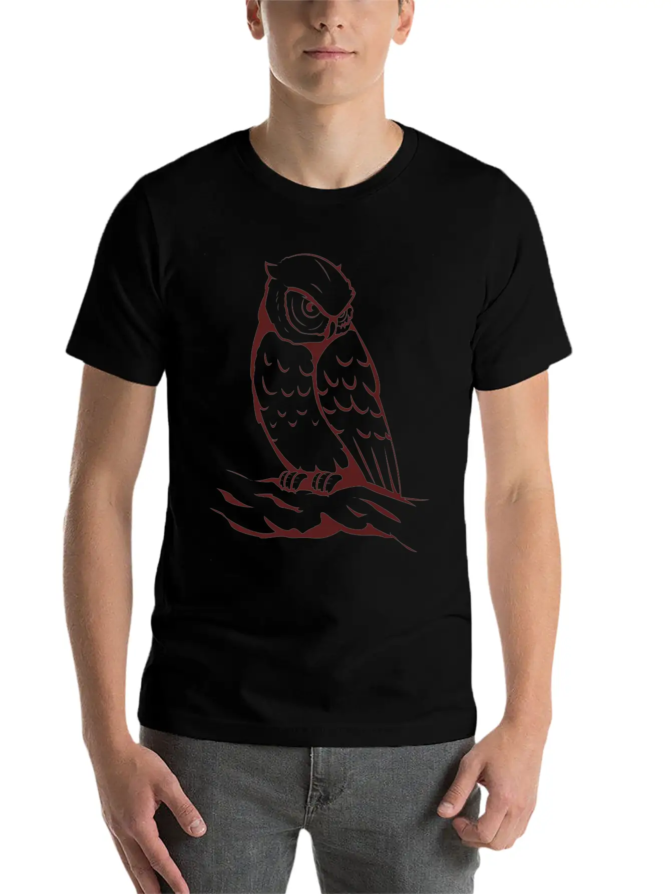 Owl Breathable Graphic T-Shirt – Perfect For Casual Days