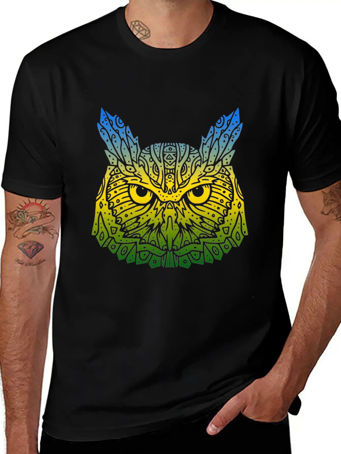Owl Breathable Soft Cotton T-Shirt – Timeless Casual Look