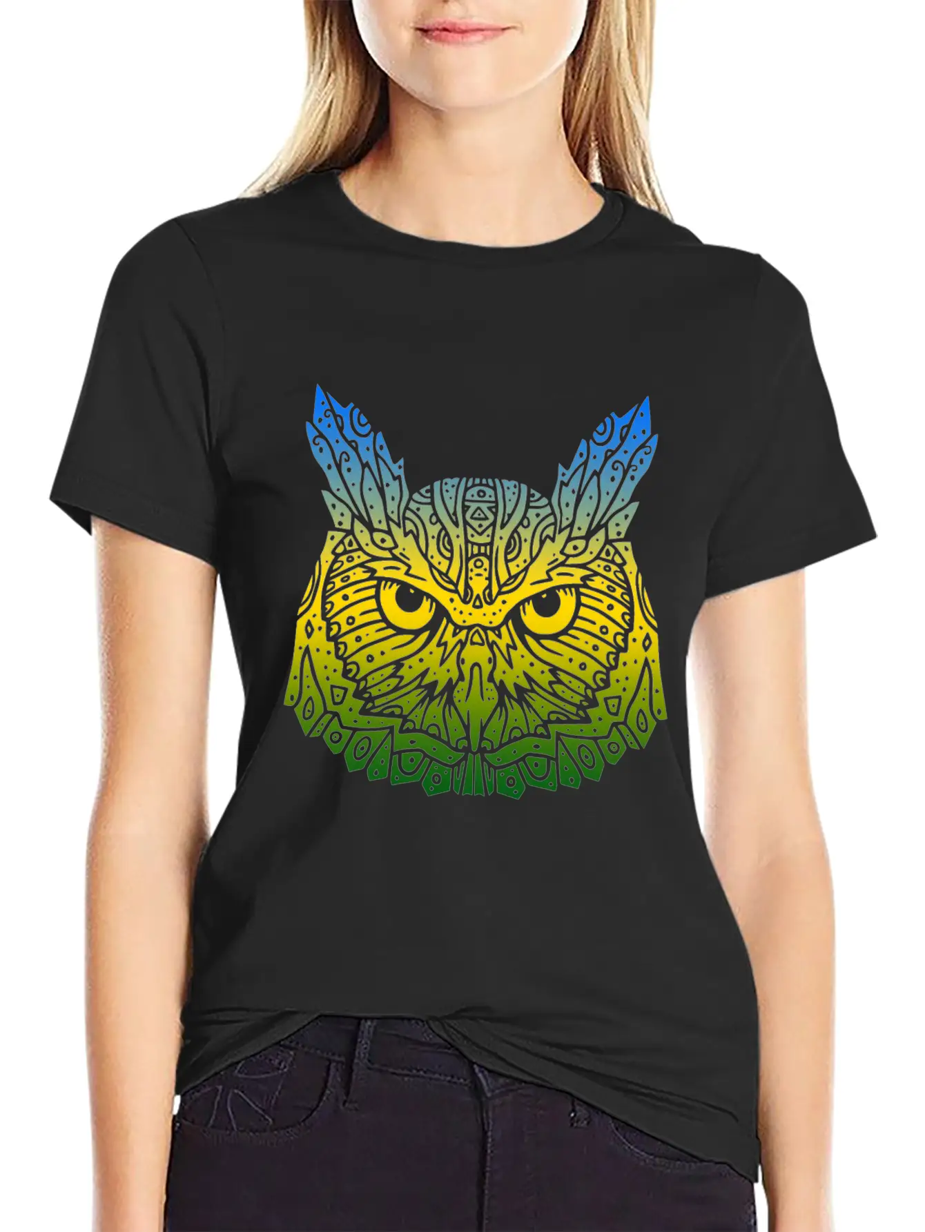 Owl Breathable Soft Cotton T-Shirt – Timeless Casual Look