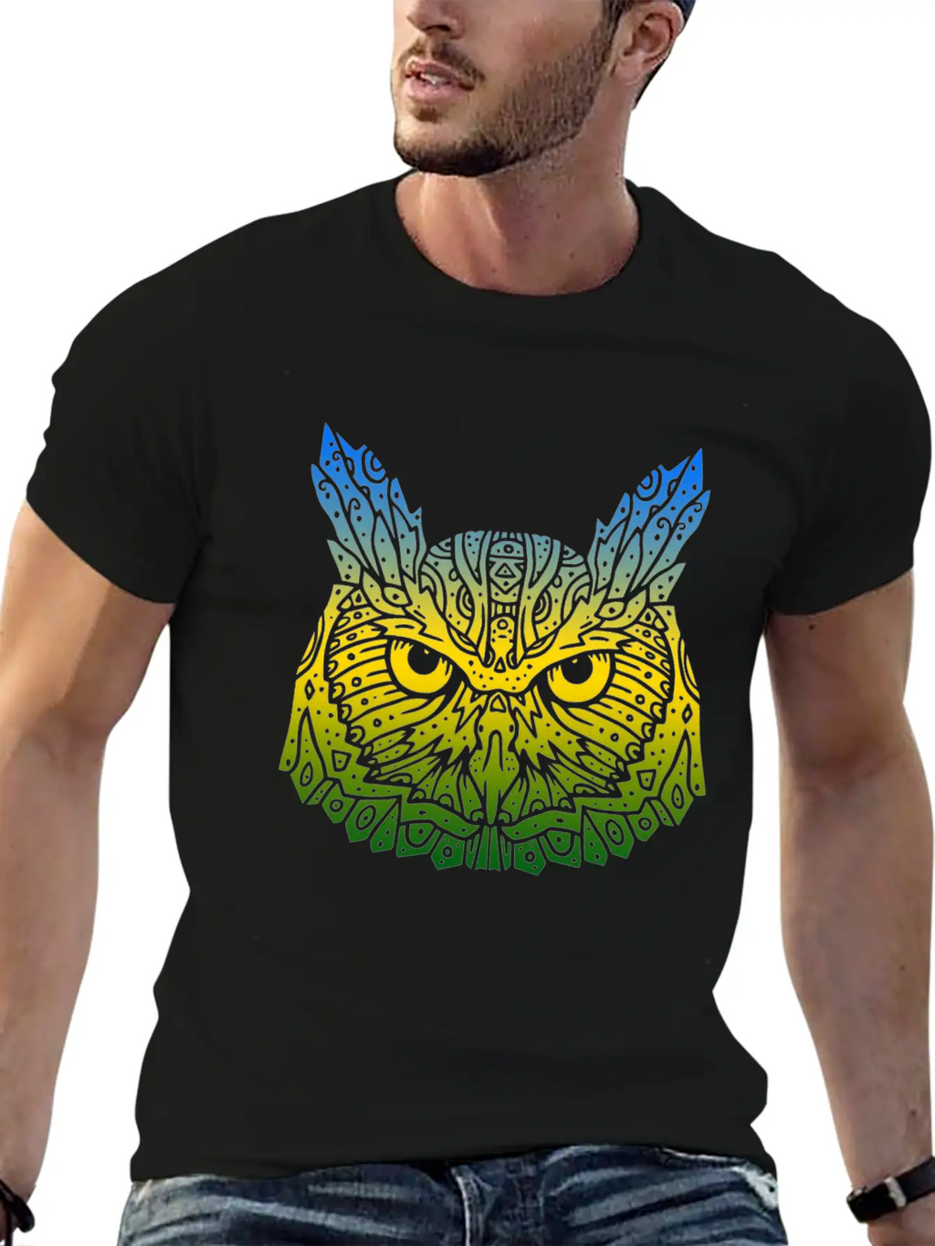 Owl Breathable Soft Cotton T-Shirt – Timeless Casual Look