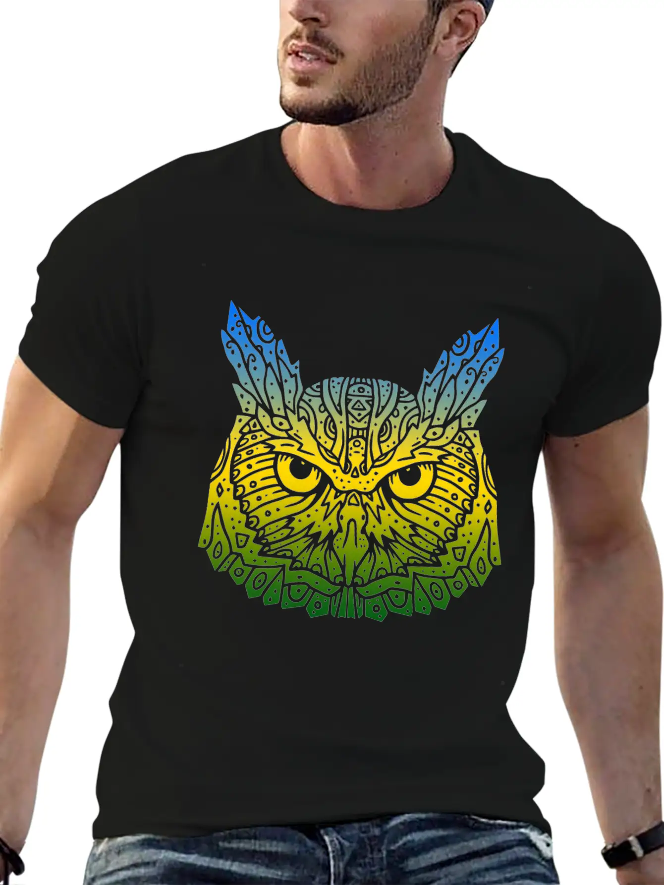 Owl Breathable Soft Cotton T-Shirt – Timeless Casual Look