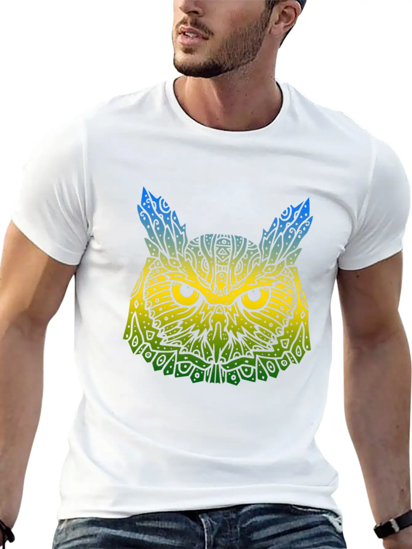 Owl Breathable Soft Cotton T-Shirt – Timeless Casual Look