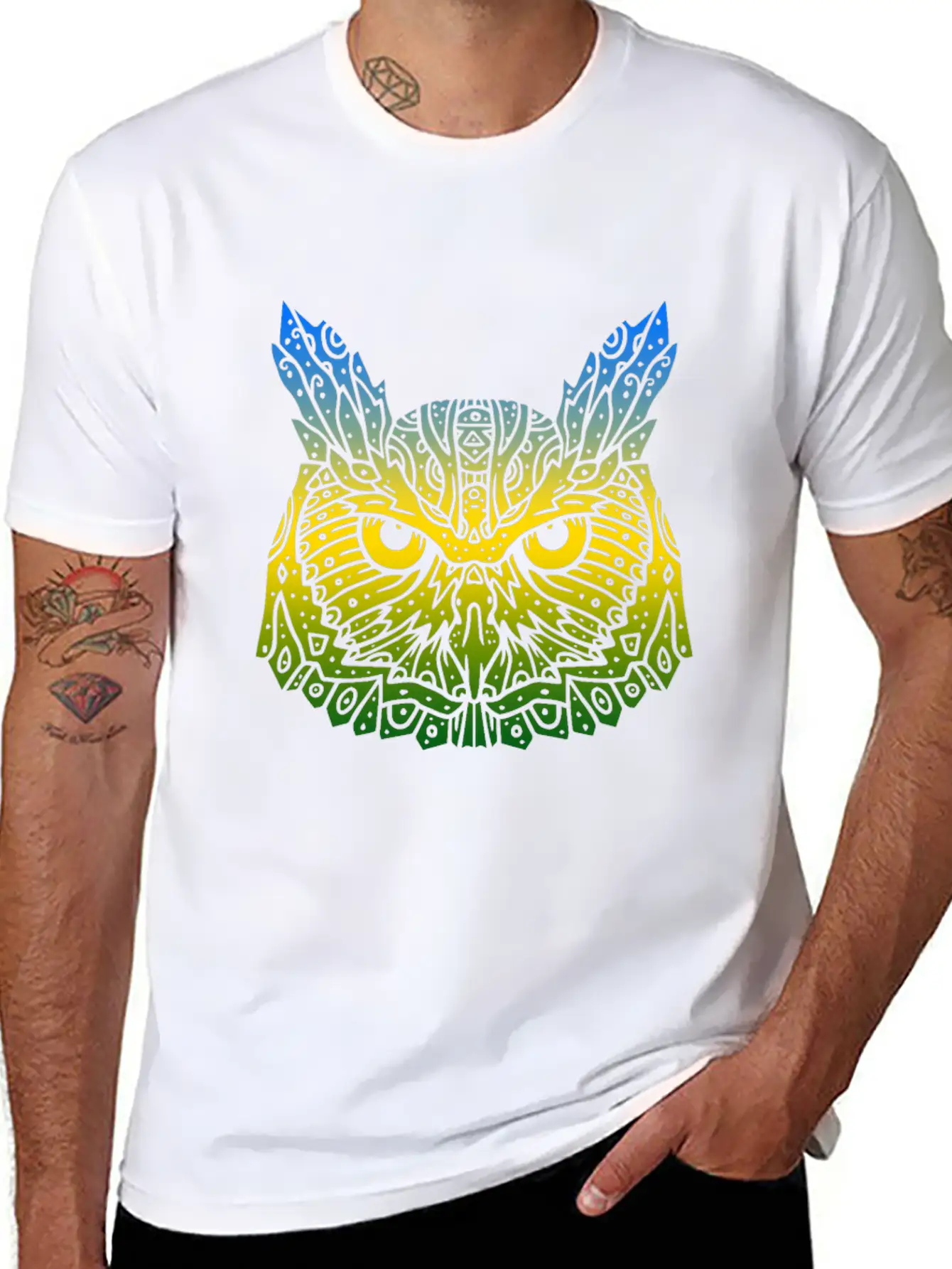 Owl Breathable Soft Cotton T-Shirt – Timeless Casual Look