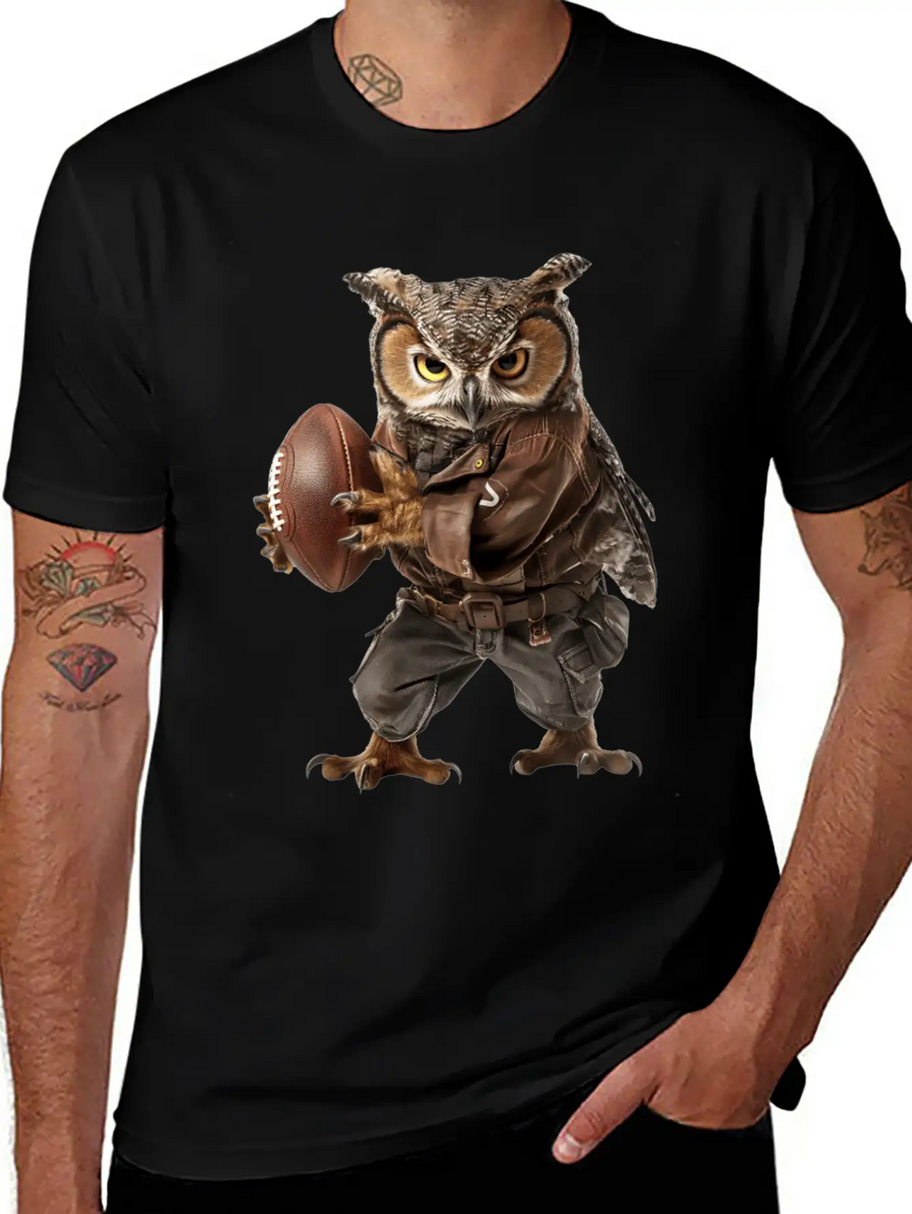 Owl Relaxed Everyday Tee – Lightweight And Durable Cotton