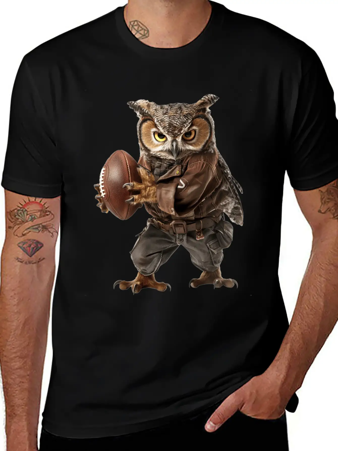Owl Relaxed Everyday Tee – Lightweight And Durable Cotton