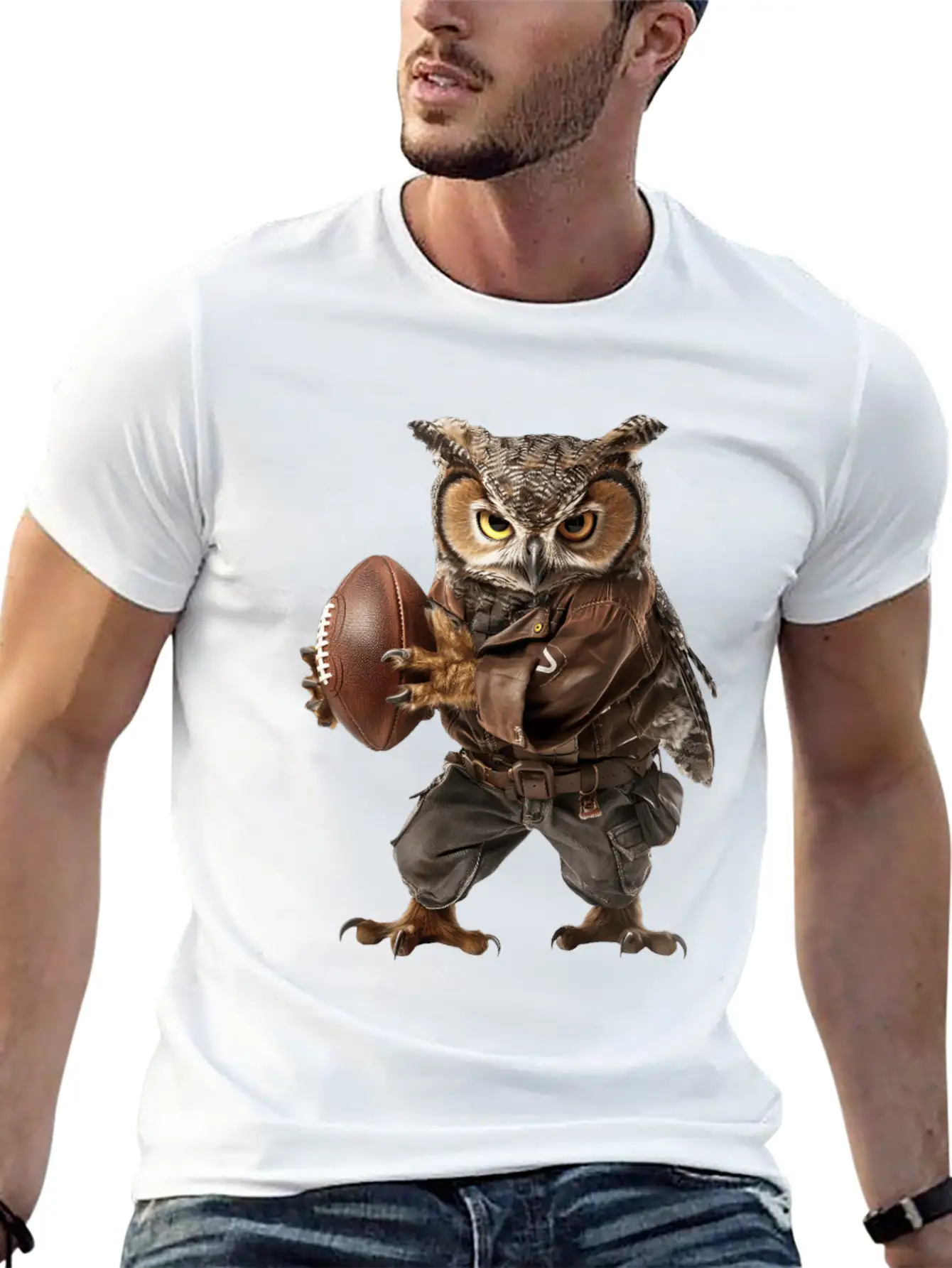 Owl Relaxed Everyday Tee – Lightweight And Durable Cotton