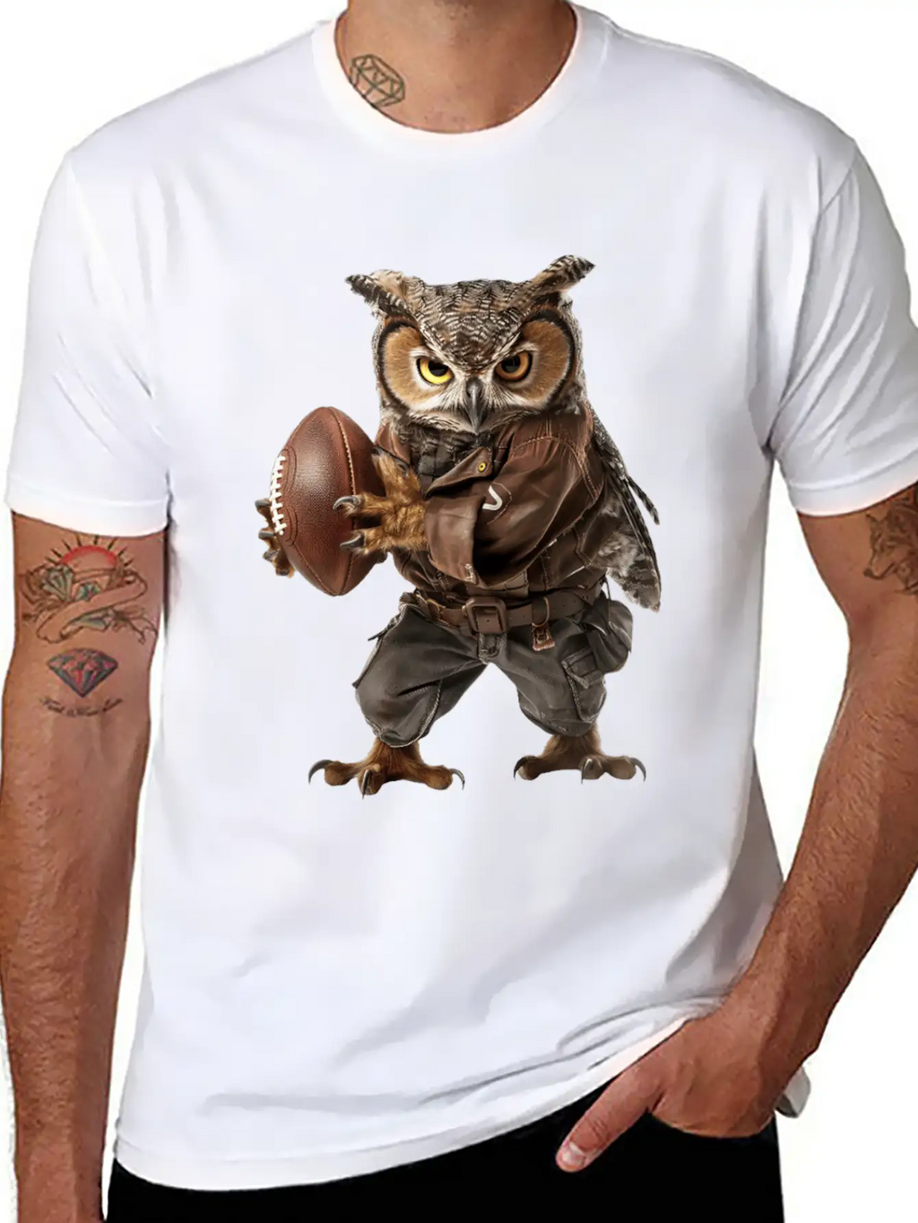 Owl Relaxed Everyday Tee – Lightweight And Durable Cotton
