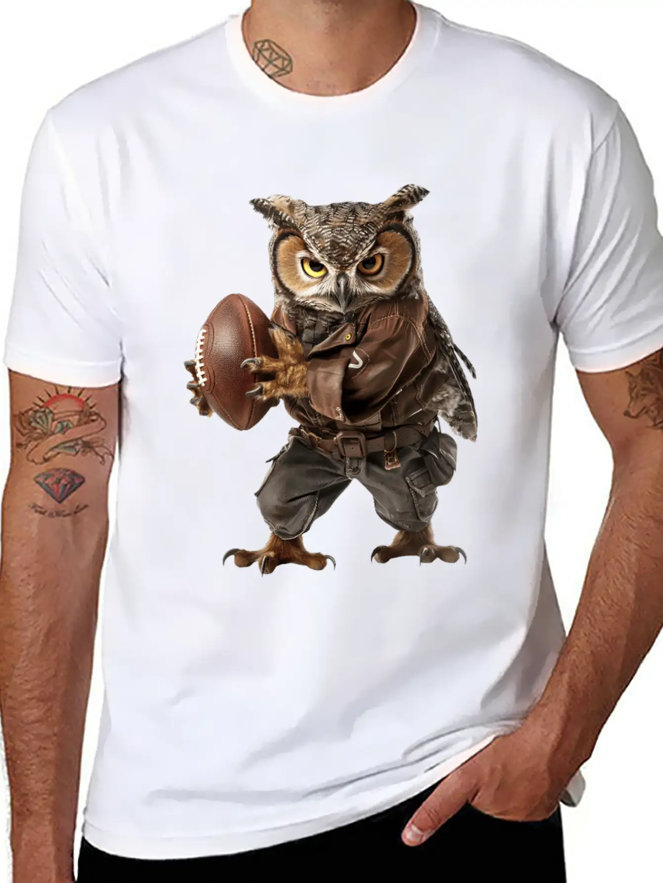 Owl Relaxed Everyday Tee – Lightweight And Durable Cotton