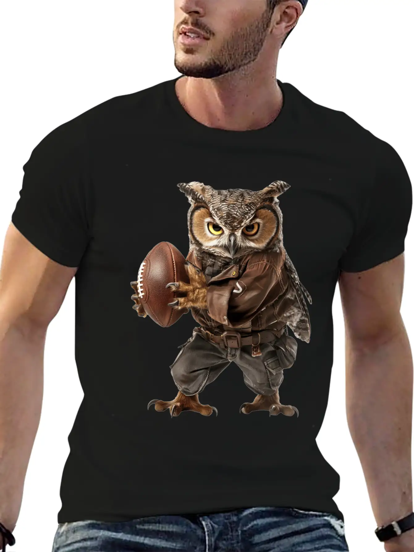 Owl Relaxed Everyday Tee – Lightweight And Durable Cotton