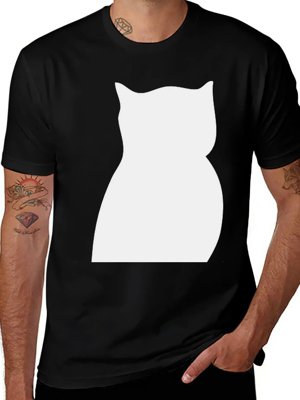 Owl Silhouette Classic Cotton Tee – Unisex Comfort For Any Season