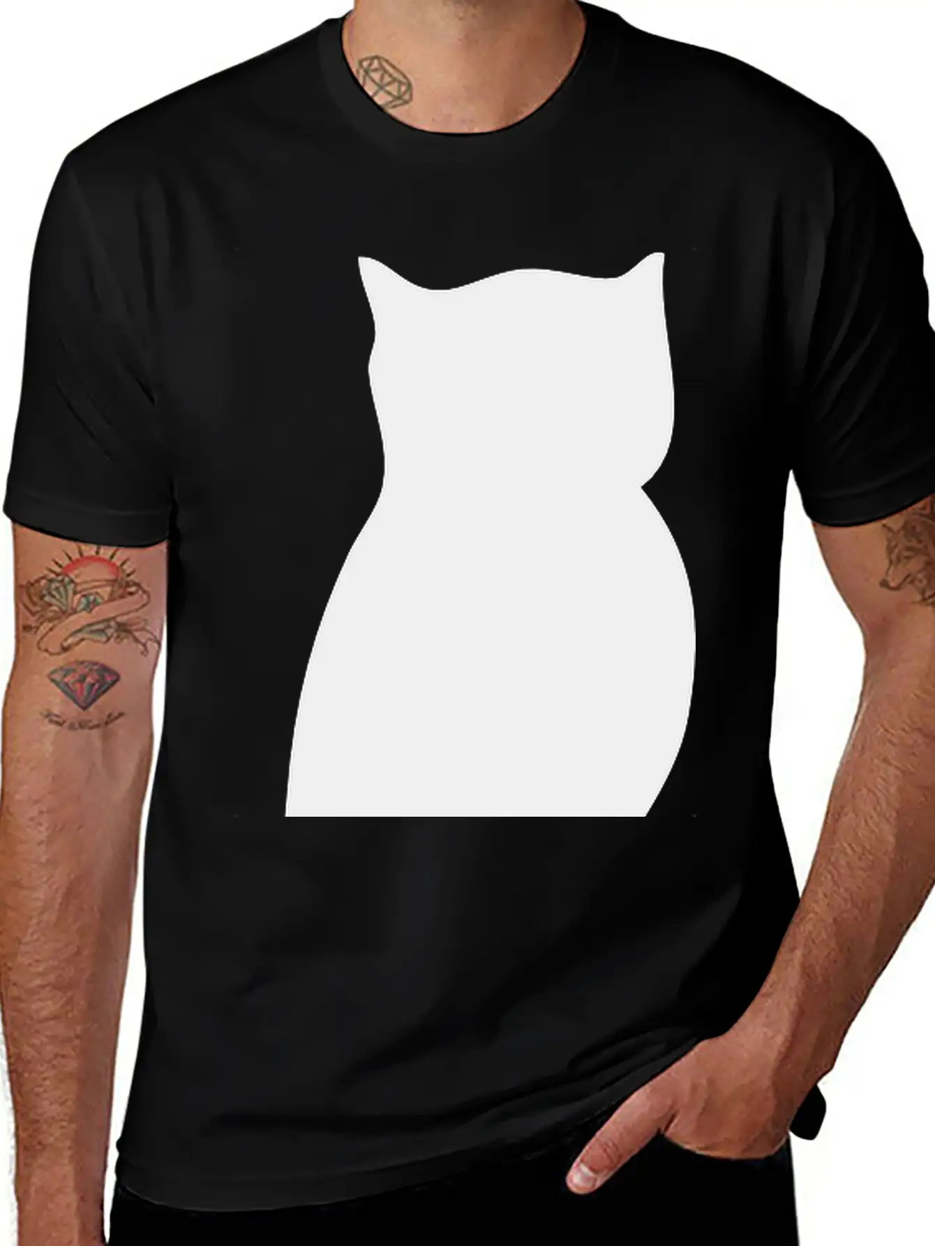 Owl Silhouette Classic Cotton Tee – Unisex Comfort For Any Season