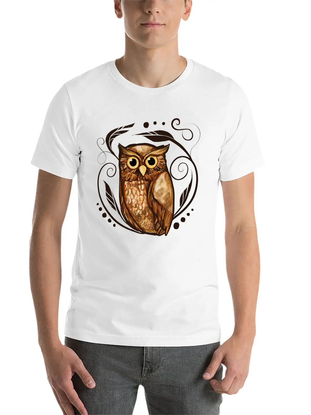 Owl Stylish Everyday T-Shirt – Unisex Basic Cotton Tee