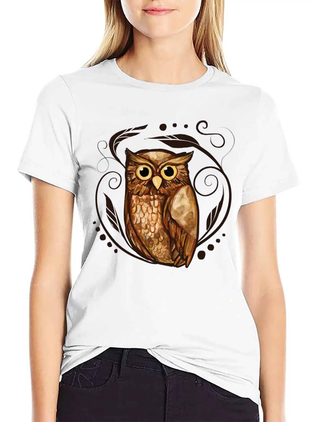 Owl Stylish Everyday T-Shirt – Unisex Basic Cotton Tee