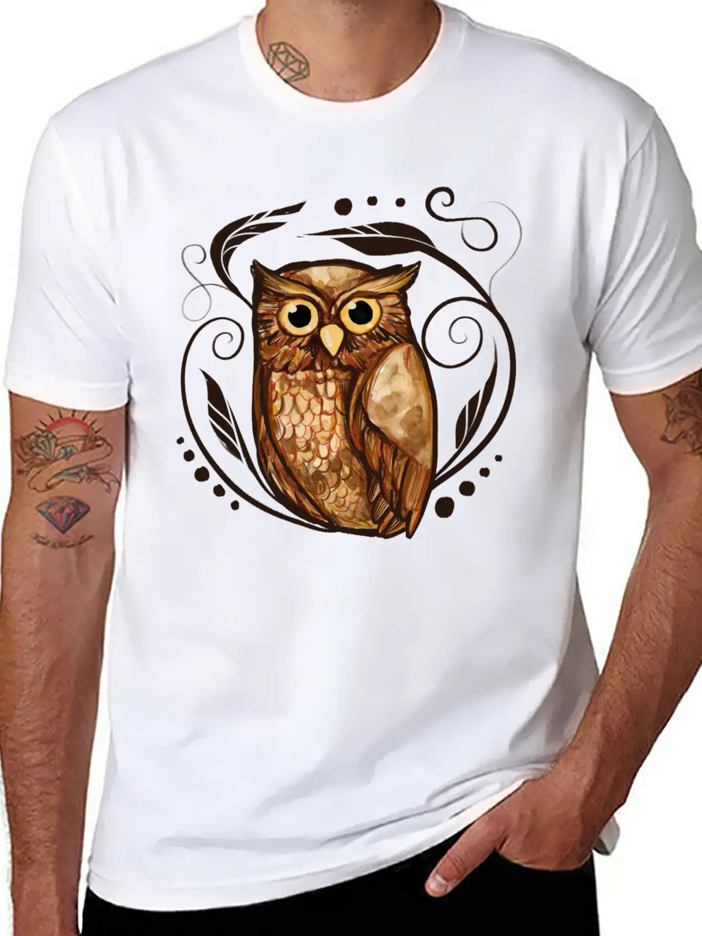 Owl Stylish Everyday T-Shirt – Unisex Basic Cotton Tee