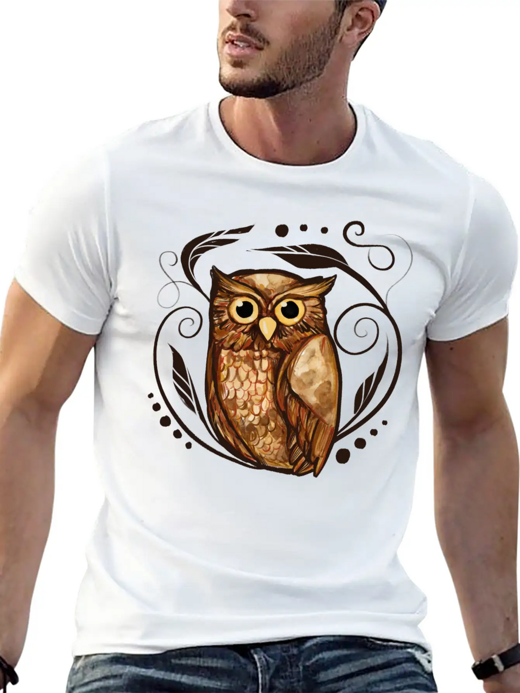 Owl Stylish Everyday T-Shirt – Unisex Basic Cotton Tee