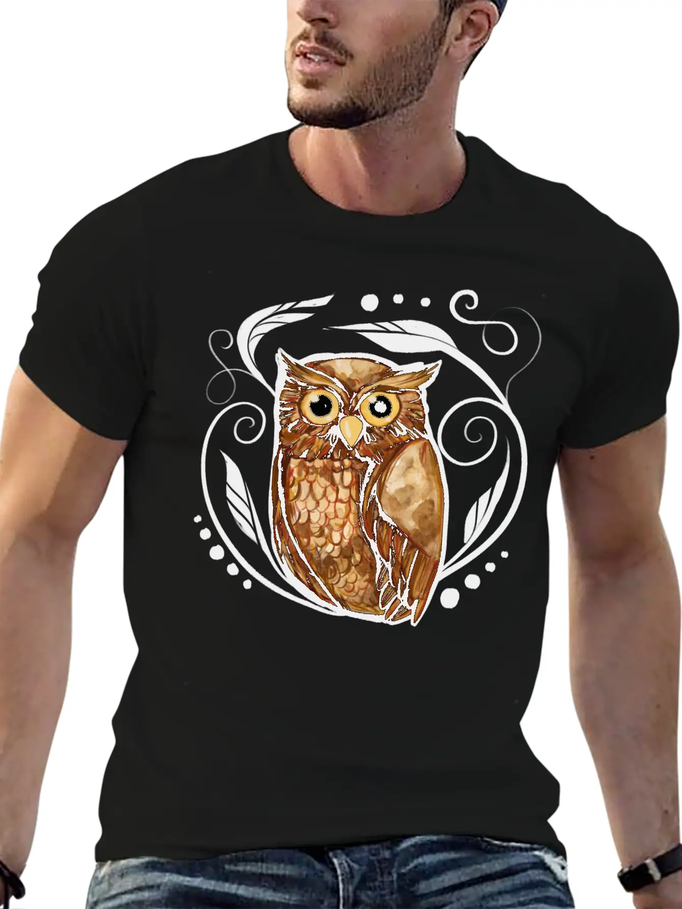 Owl Stylish Everyday T-Shirt – Unisex Basic Cotton Tee