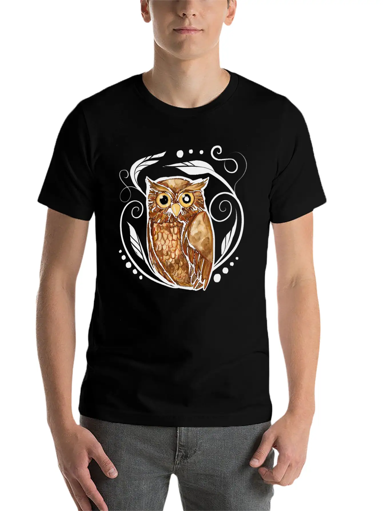 Owl Stylish Everyday T-Shirt – Unisex Basic Cotton Tee
